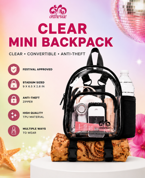 Mini Stadium Backpack - Clear