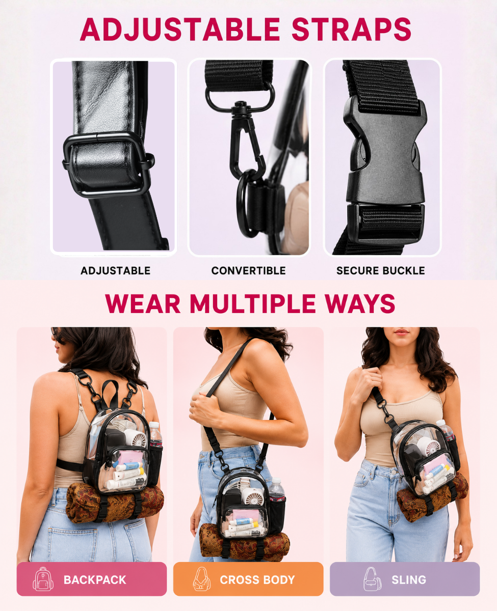 Mini Stadium Backpack - Clear